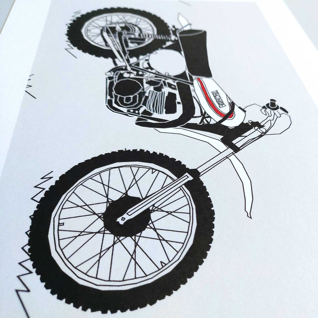 White Vintage Motocross