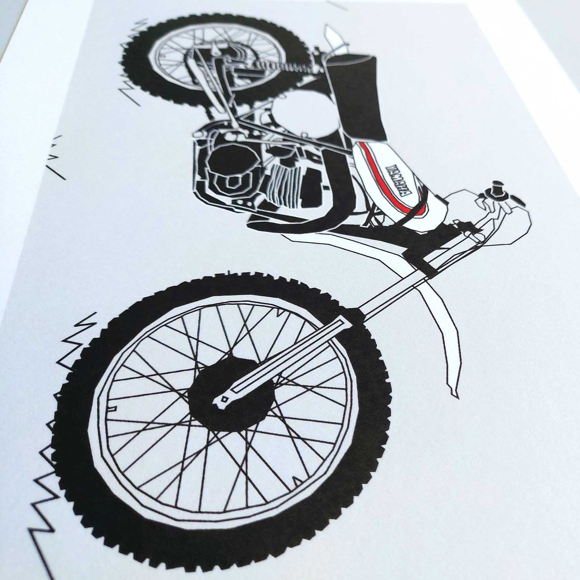 White Vintage Motocross