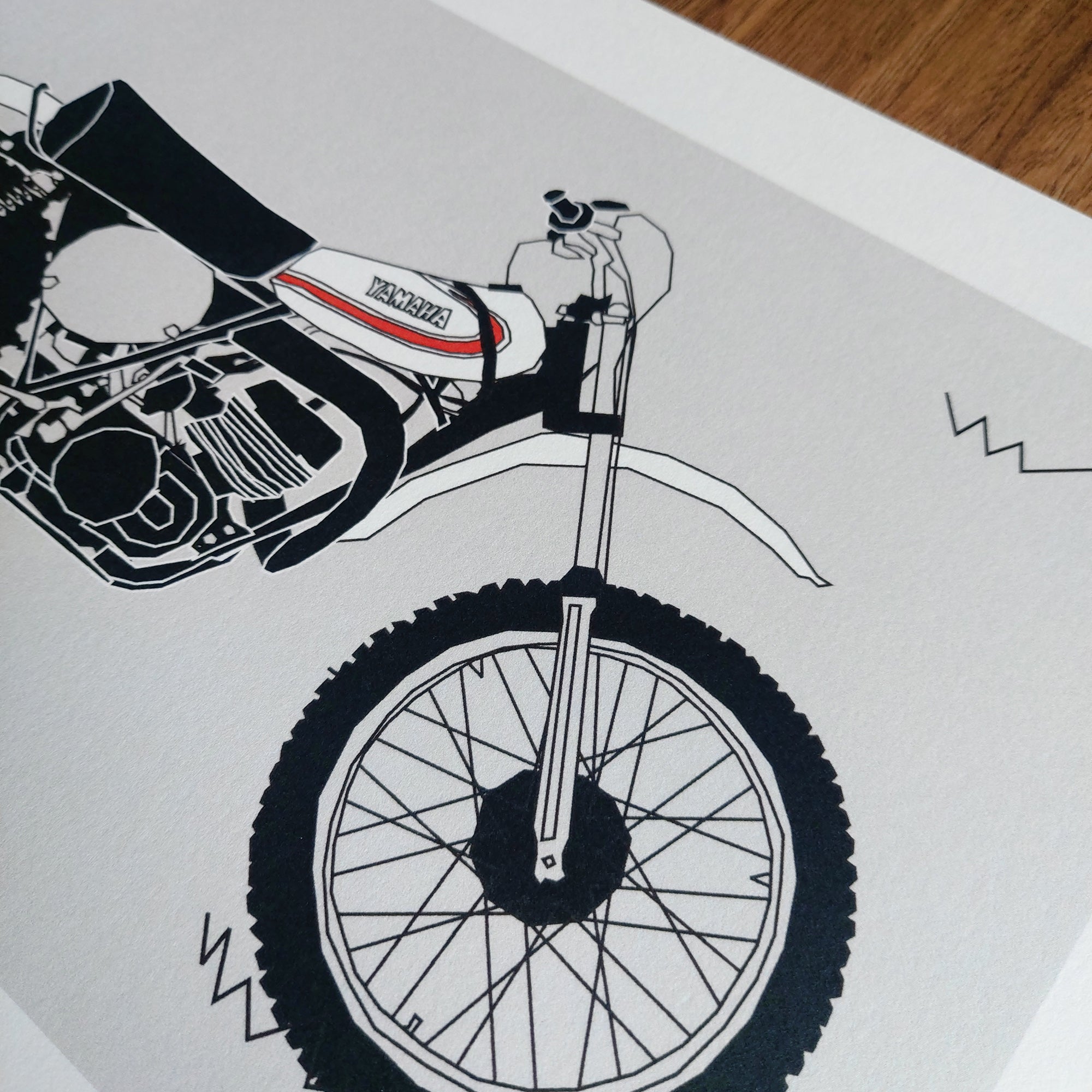 White Vintage Motocross