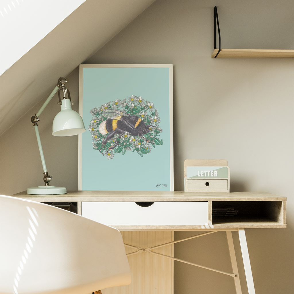BumbleBee + Hectors Daisy, BumbleBee + Hector's Daisy, Penny+Lesh Collab, art prints
