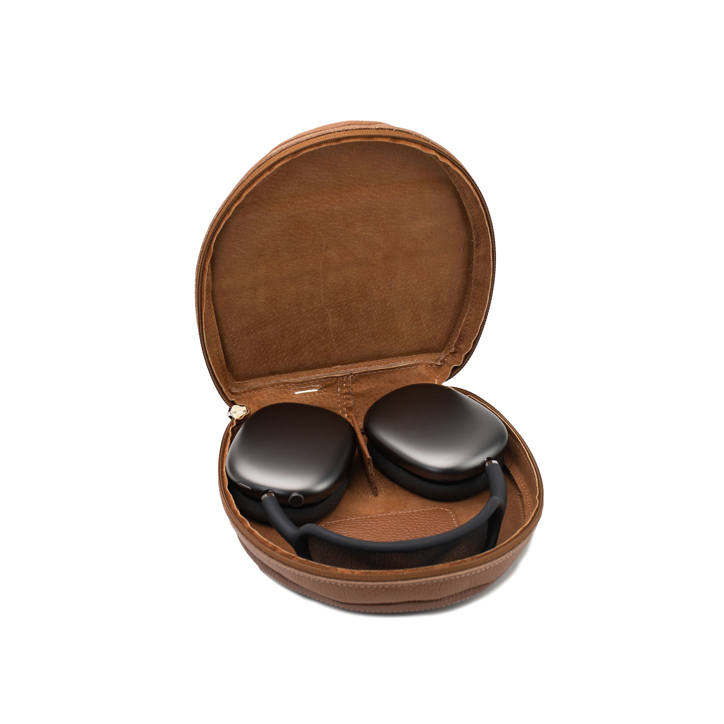 Flat-Grain Leather Case for AirPods Max – Premium Protective Cover